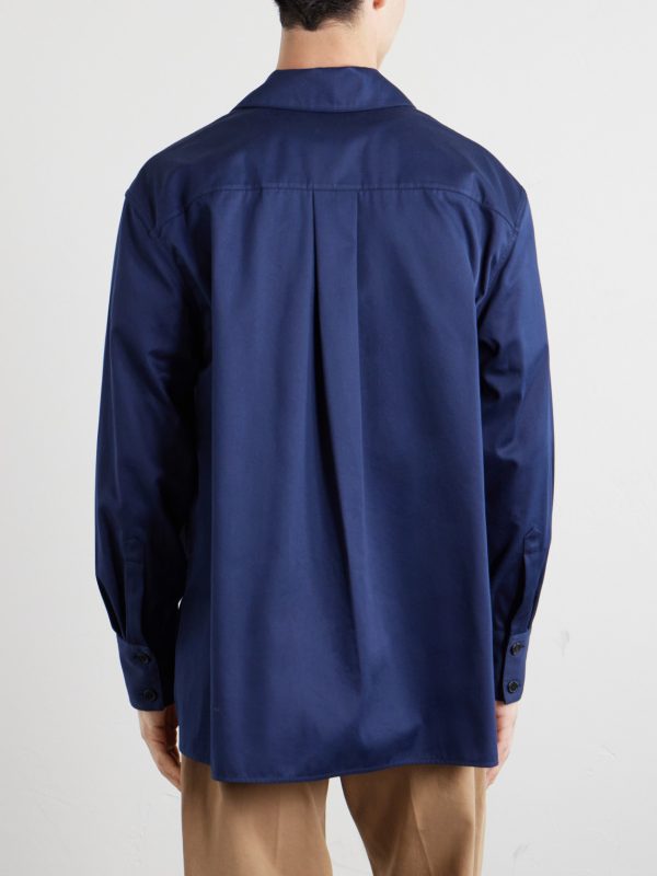 Cotton-Sateen Overshirt - BK Cotton-Sateen Overshirt - BK