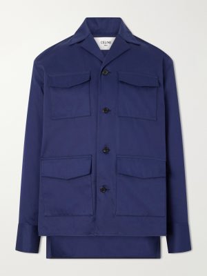Cotton-Sateen Overshirt