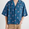 Camp-Collar Printed Cotton-Taffeta Shirt - FR Camp-Collar Printed Cotton-Taffeta Shirt - FR