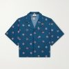 Camp-Collar Printed Cotton-Taffeta Shirt Camp-Collar Printed Cotton-Taffeta Shirt