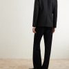 Slim-Fit Logo-Jacquard Cotton-Blend Blazer - BK Slim-Fit Logo-Jacquard Cotton-Blend Blazer - BK