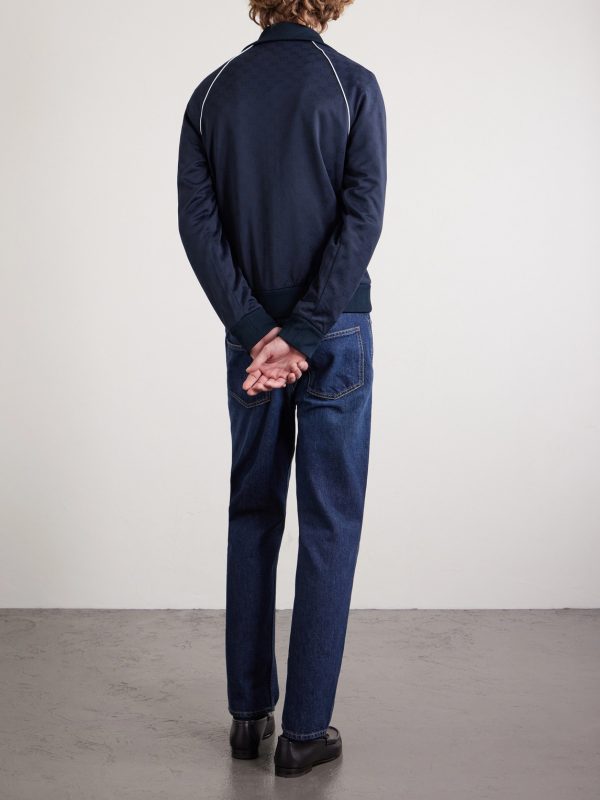 Logo-Jacquard Tech-Jersey Track Jacket - BK Logo-Jacquard Tech-Jersey Track Jacket - BK