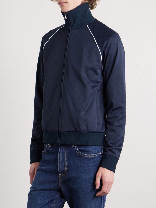 Logo-Jacquard Tech-Jersey Track Jacket - FR Logo-Jacquard Tech-Jersey Track Jacket - FR