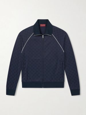 Logo-Jacquard Tech-Jersey Track Jacket Logo-Jacquard Tech-Jersey Track Jacket