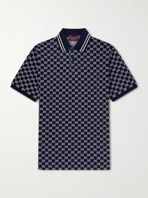 Logo-Jacquard Cotton-Piqué Polo Shirt Logo-Jacquard Cotton-Piqué Polo Shirt