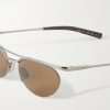 Round-Frame Silver-Tone Sunglasses - CU Round-Frame Silver-Tone Sunglasses - CU