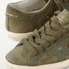 Super-Star Distressed Suede-Trimmed Full-Grain Leather Sneakers - CU