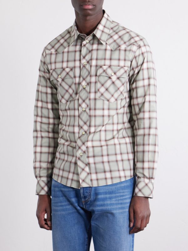 Checked Cotton-Poplin Shirt - FR