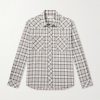 Checked Cotton-Poplin Shirt