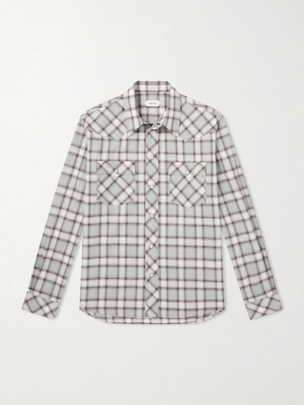 Checked Cotton-Poplin Shirt