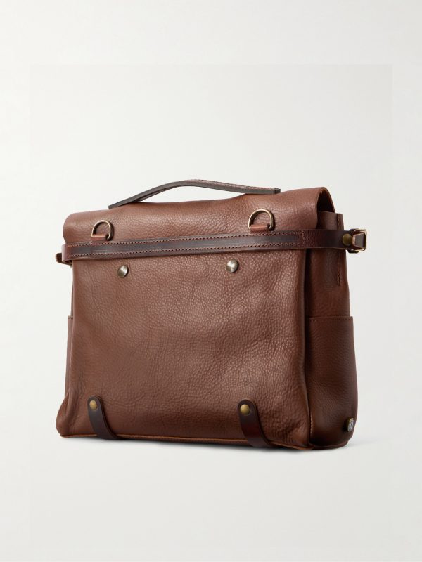 Éclair Leather Messenger Bag - BK