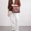 Éclair Leather Messenger Bag - FR