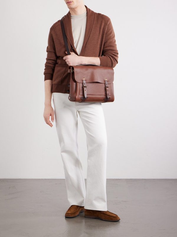 Éclair Leather Messenger Bag - FR