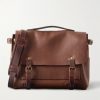 Éclair Leather Messenger Bag