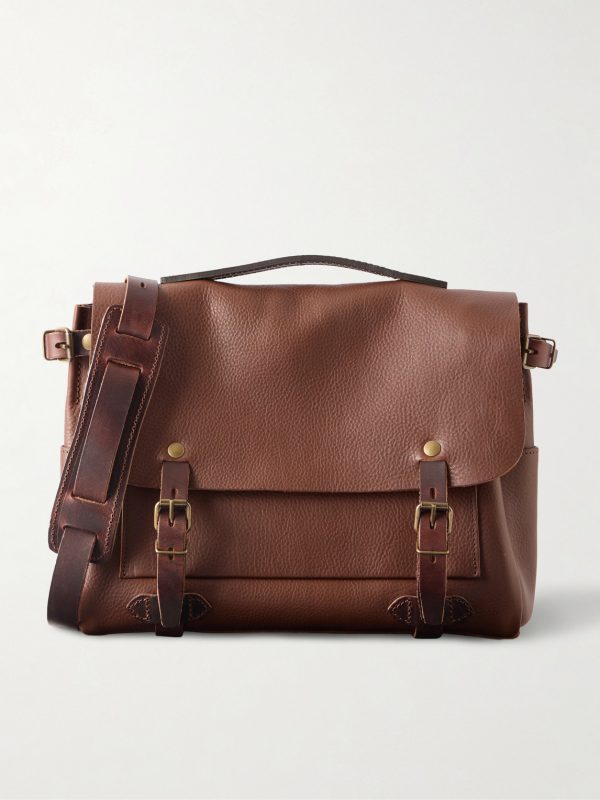 Éclair Leather Messenger Bag