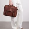 Éclair Leather Messenger Bag - OU