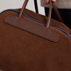 Sac Voyage Leather-Trimmed Suede Weekend Bag - CU