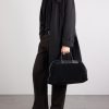Sac Voyage Leather-Trimmed Suede Weekend Bag - OU