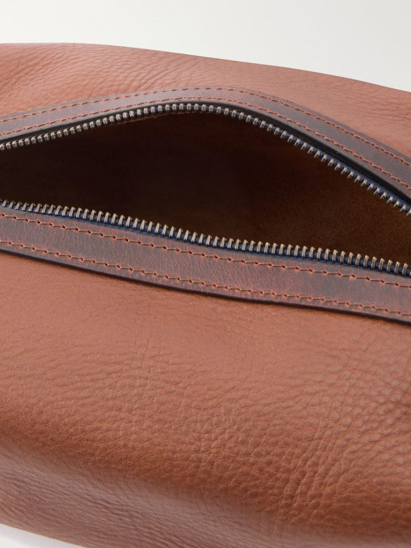 Zazou Full-Grain Leather Wash Bag - E1 Zazou Full-Grain Leather Wash Bag - E1