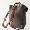 Chiloé Leather-Trimmed Waxed Cotton-Canvas Backpack - BK Chiloé Leather-Trimmed Waxed Cotton-Canvas Backpack - BK