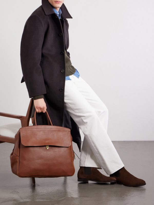 Zoom Full-Grain Leather Weekend Bag - OU Zoom Full-Grain Leather Weekend Bag - OU