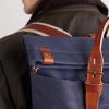 Woody Leather-Trimmed Waxed Cotton-Canvas Backpack - CU