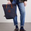 Woody Leather-Trimmed Waxed Cotton-Canvas Backpack - OU