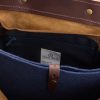 Charles Leather-Trimmed Suede Briefcase - E1