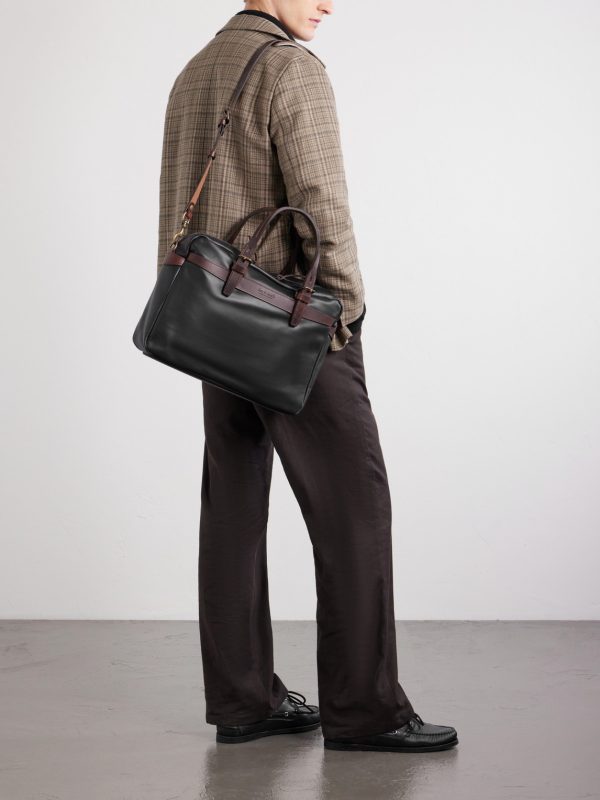 Ledger Full-Grain Leather Briefcase - OU