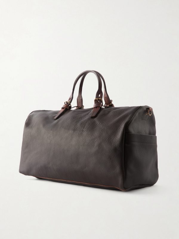 Full-Grain Leather Weekend Bag - BK Full-Grain Leather Weekend Bag - BK