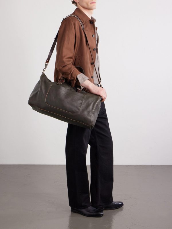 Full-Grain Leather Weekend Bag - OU Full-Grain Leather Weekend Bag - OU