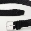 3.5cm Woven Suede Belt - CU