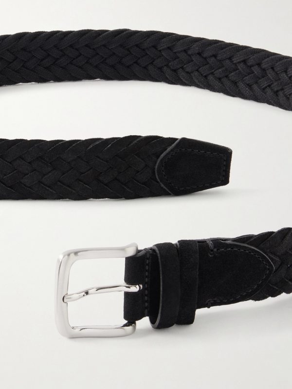 3.5cm Woven Suede Belt - CU