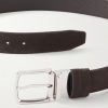 3.5cm Reversbile Suede and Full-Grain Leather Belt - CU 3.5cm Reversbile Suede and Full-Grain Leather Belt - CU