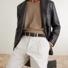 3.5cm Reversbile Suede and Full-Grain Leather Belt - FR 3.5cm Reversbile Suede and Full-Grain Leather Belt - FR