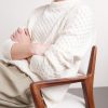 +Hollywood Authentic l The Kid Cable-Knit Organic Cashmere Sweater - CU