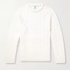 +Hollywood Authentic l The Kid Cable-Knit Organic Cashmere Sweater