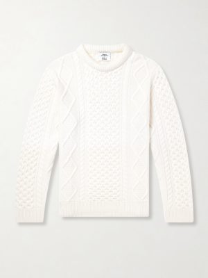 +Hollywood Authentic l The Kid Cable-Knit Organic Cashmere Sweater +Hollywood Authentic l The Kid Cable-Knit Organic Cashmere Sweater