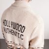 + Hollywood Authentic Intarsia Organic Cashmere Cardigan - CU