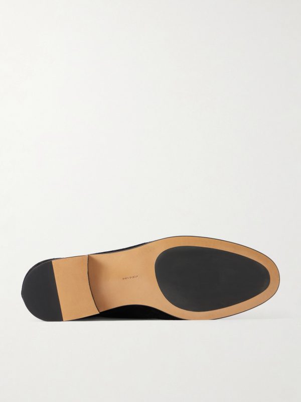 Soft Moccasin Two Gathered Suede Loafers - E1