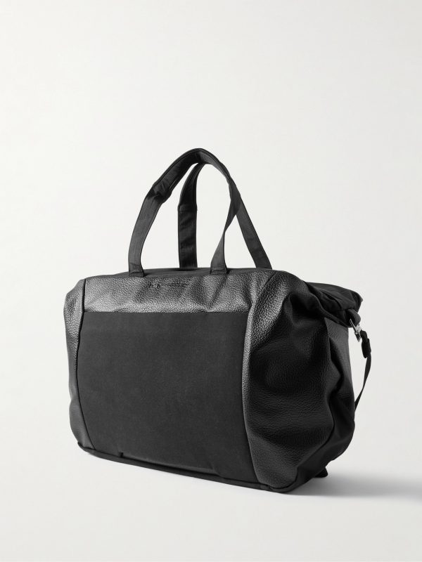 Entour Full-Grain Leather and Suede Weekend Bag - BK