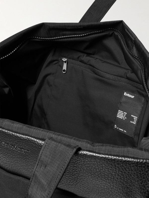 Entour Full-Grain Leather and Suede Weekend Bag - E1