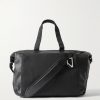 Entour Full-Grain Leather and Suede Weekend Bag
