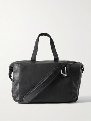 Entour Full-Grain Leather and Suede Weekend Bag