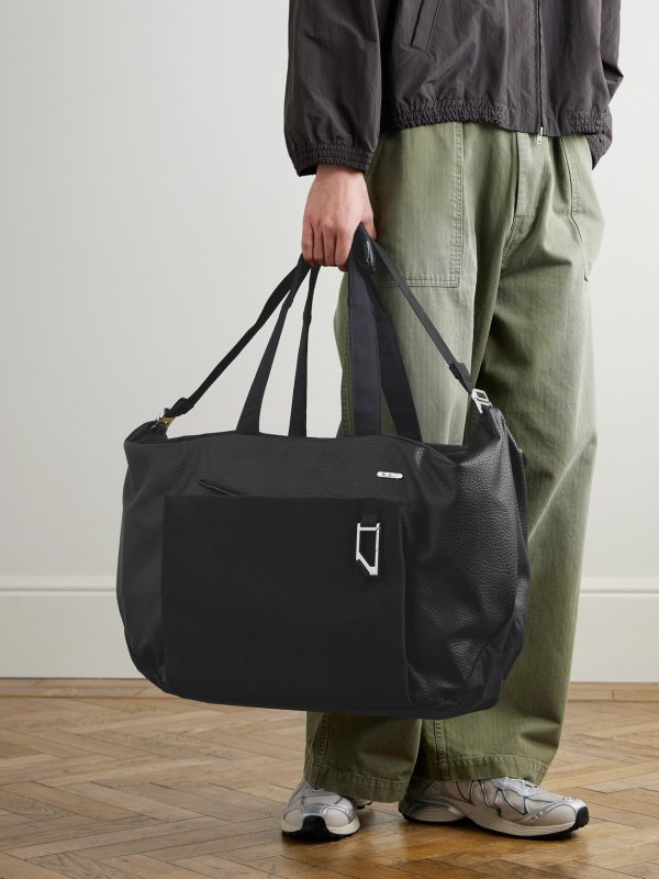 Entour Full-Grain Leather and Suede Weekend Bag - OU