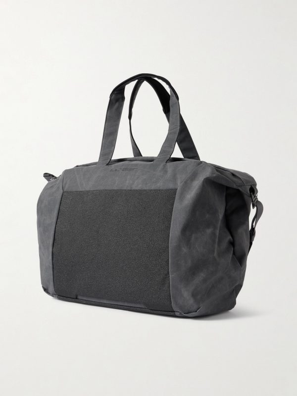 Entour Full-Grain Leather and Canvas Weekend Bag - BK