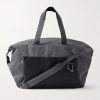Entour Full-Grain Leather and Canvas Weekend Bag