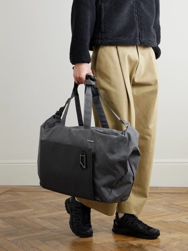 Entour Full-Grain Leather and Canvas Weekend Bag - OU