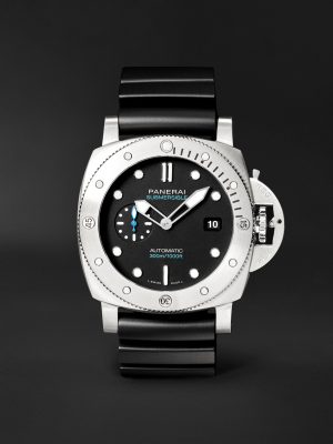Submersible QuarantaQuattro Automatic 44mm Stainless Steel and Rubber Watch, Ref. No. PAM01596