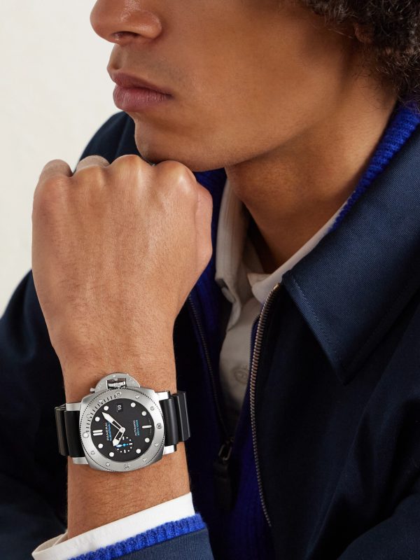Submersible QuarantaQuattro Automatic 44mm Stainless Steel and Rubber Watch, Ref. No. PAM01596 - OU Submersible QuarantaQuattro Automatic 44mm Stainless Steel and Rubber Watch, Ref. No. PAM01596 - OU
